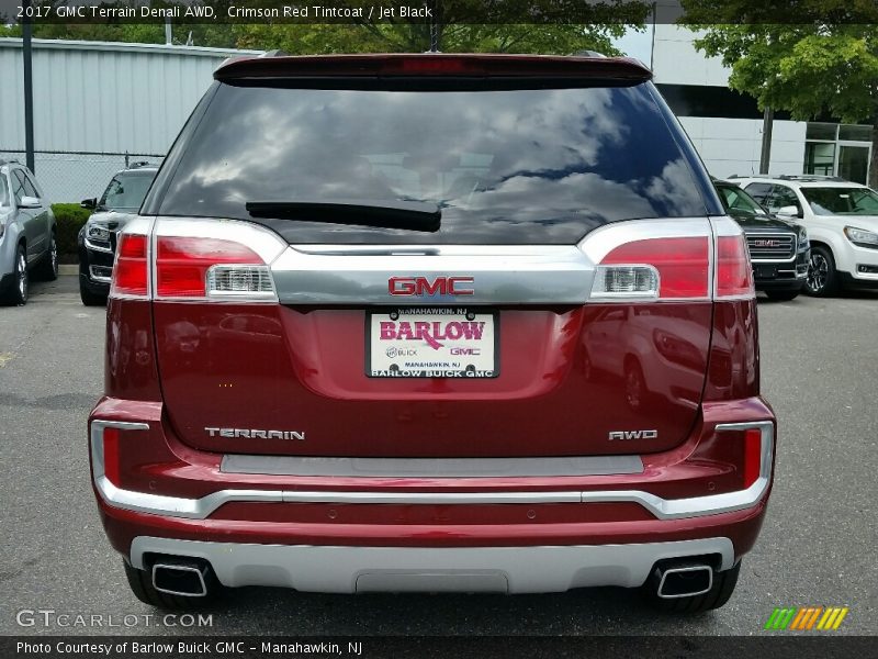 Crimson Red Tintcoat / Jet Black 2017 GMC Terrain Denali AWD