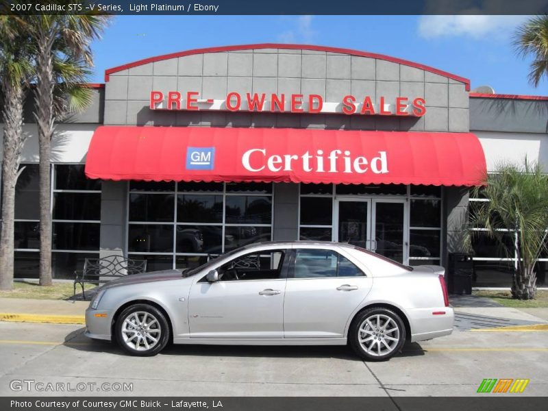 Light Platinum / Ebony 2007 Cadillac STS -V Series