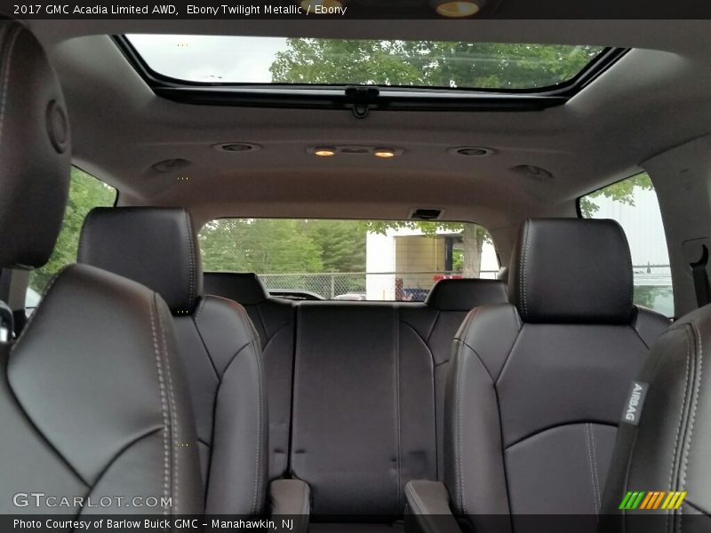 Sunroof of 2017 Acadia Limited AWD