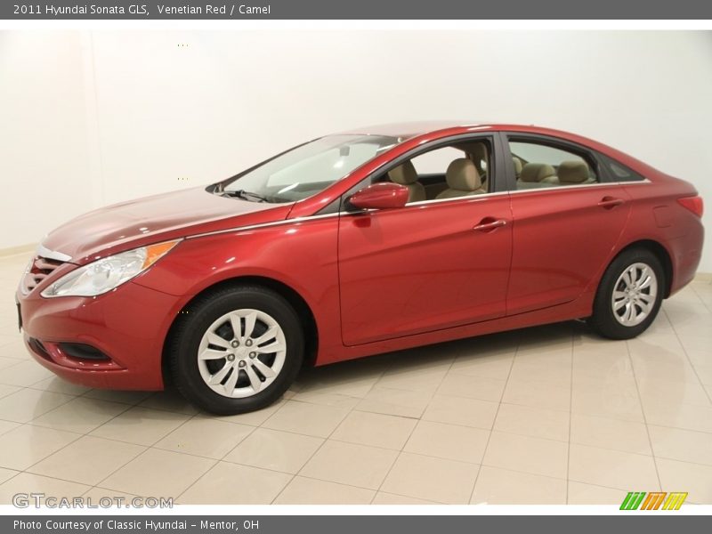 Venetian Red / Camel 2011 Hyundai Sonata GLS