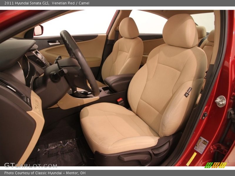 Venetian Red / Camel 2011 Hyundai Sonata GLS
