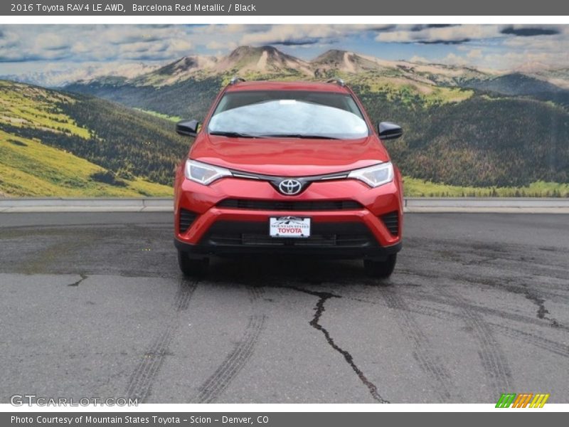 Barcelona Red Metallic / Black 2016 Toyota RAV4 LE AWD