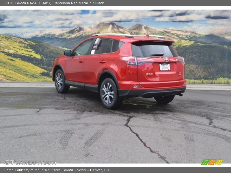 Barcelona Red Metallic / Black 2016 Toyota RAV4 LE AWD