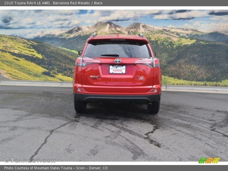 Barcelona Red Metallic / Black 2016 Toyota RAV4 LE AWD