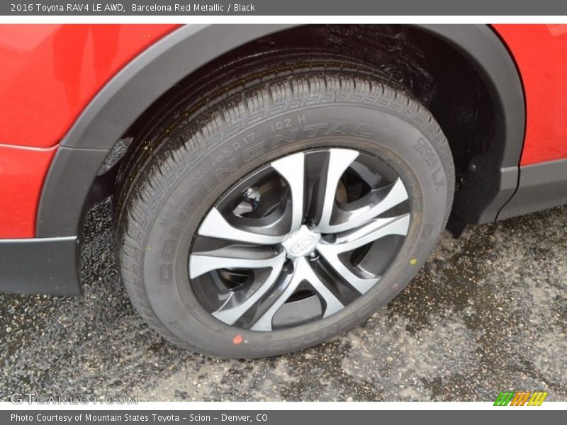 Barcelona Red Metallic / Black 2016 Toyota RAV4 LE AWD