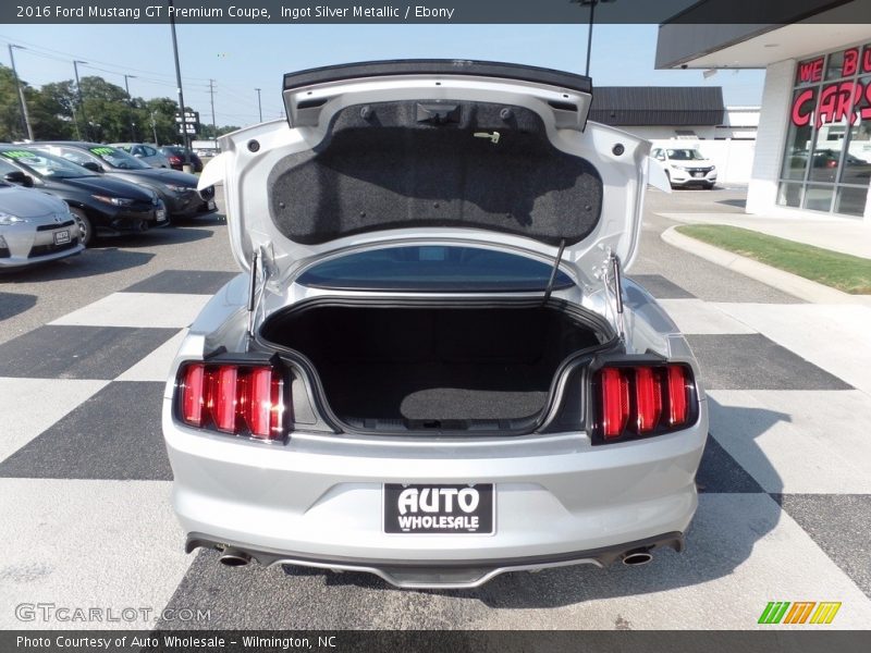 Ingot Silver Metallic / Ebony 2016 Ford Mustang GT Premium Coupe