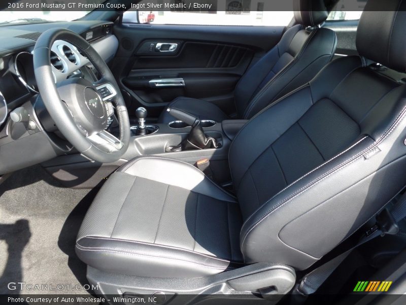 Ingot Silver Metallic / Ebony 2016 Ford Mustang GT Premium Coupe