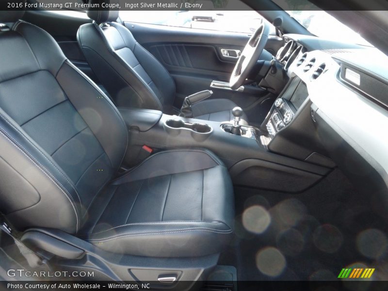 Ingot Silver Metallic / Ebony 2016 Ford Mustang GT Premium Coupe