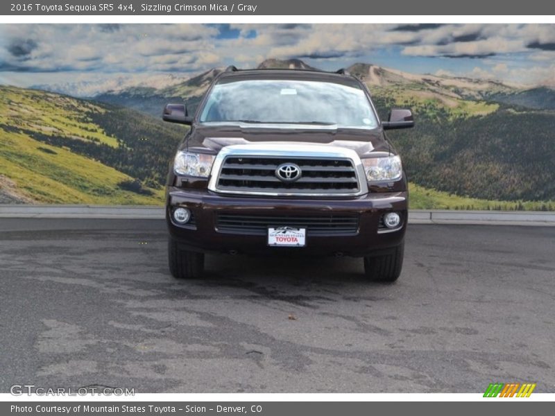 Sizzling Crimson Mica / Gray 2016 Toyota Sequoia SR5 4x4