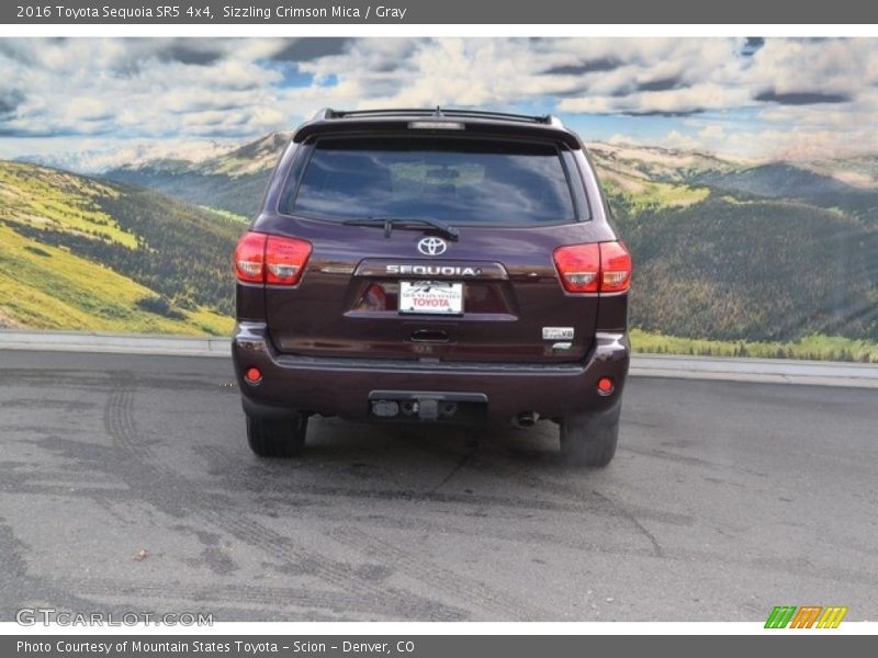Sizzling Crimson Mica / Gray 2016 Toyota Sequoia SR5 4x4