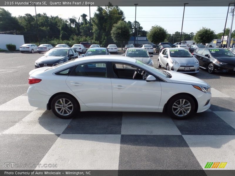 Quartz White Pearl / Beige 2016 Hyundai Sonata SE