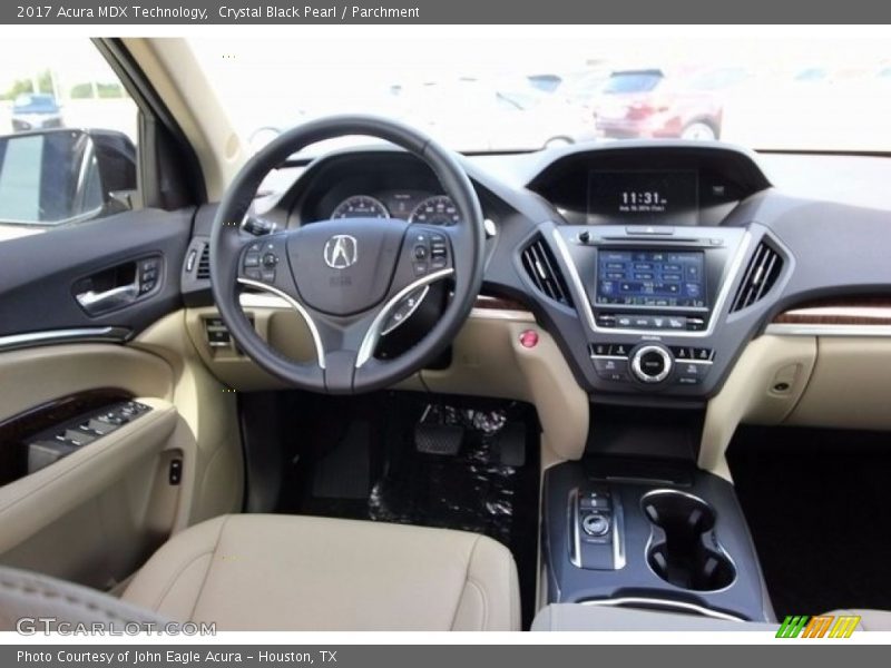 Crystal Black Pearl / Parchment 2017 Acura MDX Technology