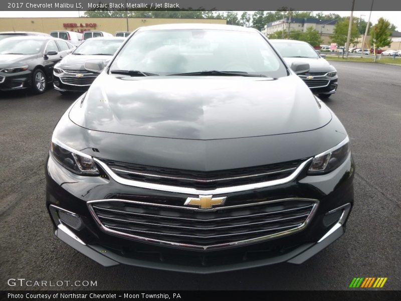 Mosaic Black Metallic / Jet Black 2017 Chevrolet Malibu LS