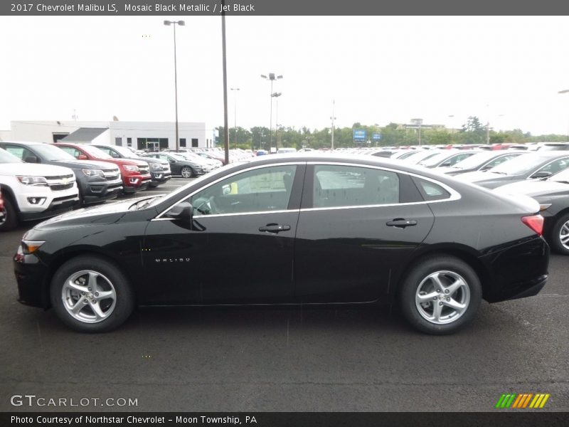 Mosaic Black Metallic / Jet Black 2017 Chevrolet Malibu LS