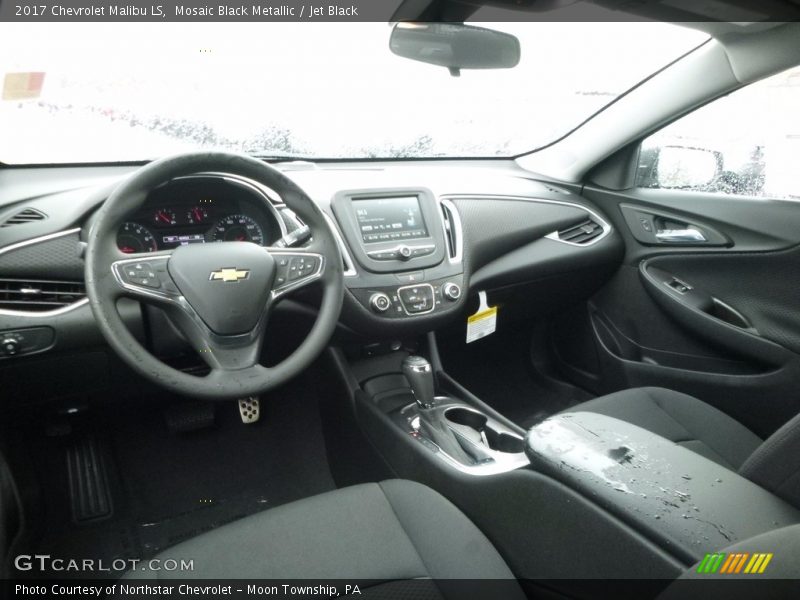 Mosaic Black Metallic / Jet Black 2017 Chevrolet Malibu LS