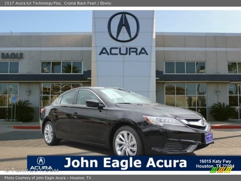 Crystal Black Pearl / Ebony 2017 Acura ILX Technology Plus