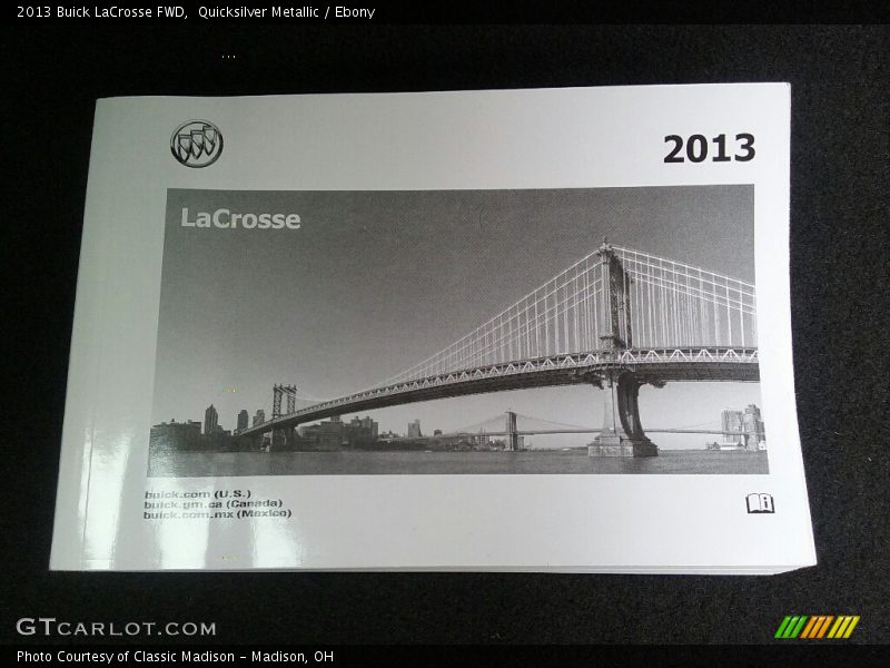 Quicksilver Metallic / Ebony 2013 Buick LaCrosse FWD