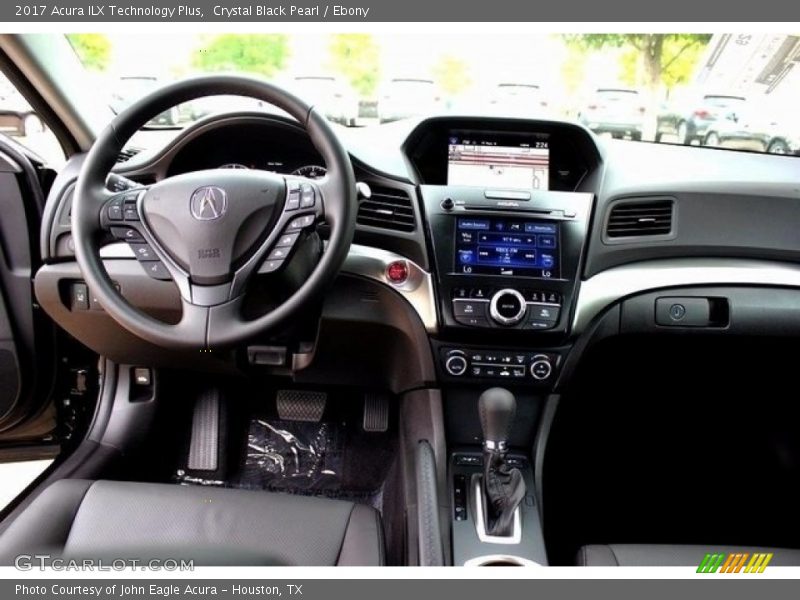 Crystal Black Pearl / Ebony 2017 Acura ILX Technology Plus