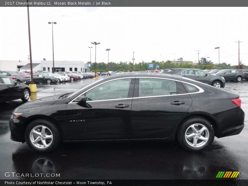 Mosaic Black Metallic / Jet Black 2017 Chevrolet Malibu LS