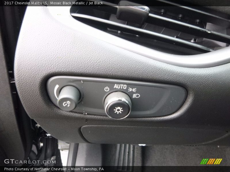 Mosaic Black Metallic / Jet Black 2017 Chevrolet Malibu LS
