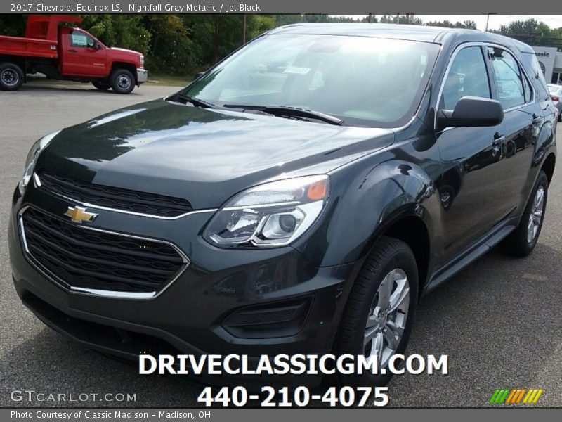Nightfall Gray Metallic / Jet Black 2017 Chevrolet Equinox LS