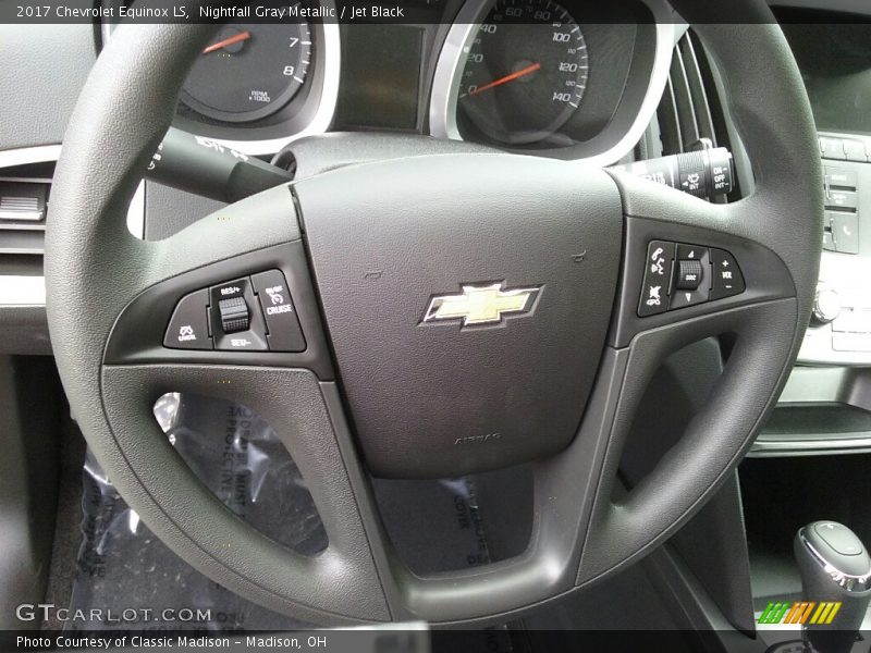 Nightfall Gray Metallic / Jet Black 2017 Chevrolet Equinox LS