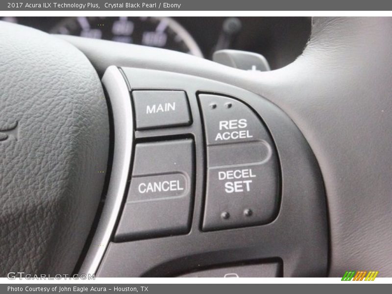 Crystal Black Pearl / Ebony 2017 Acura ILX Technology Plus