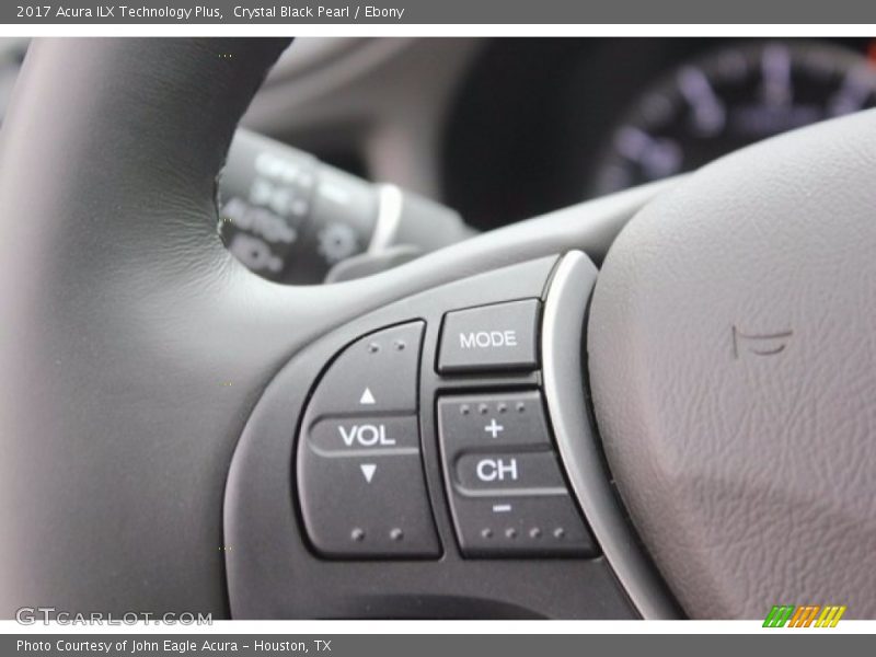Crystal Black Pearl / Ebony 2017 Acura ILX Technology Plus