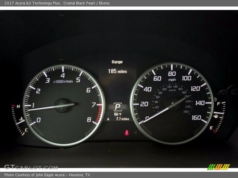 Crystal Black Pearl / Ebony 2017 Acura ILX Technology Plus