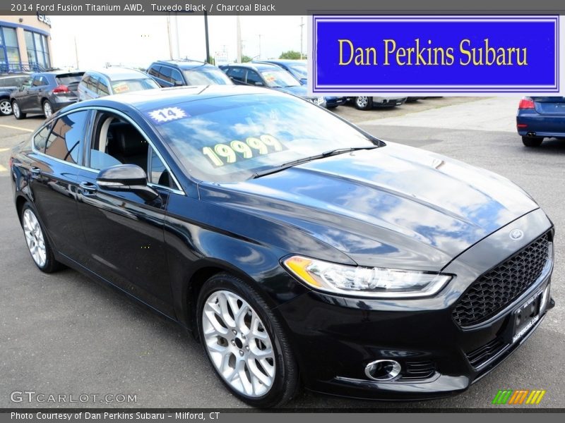 Tuxedo Black / Charcoal Black 2014 Ford Fusion Titanium AWD