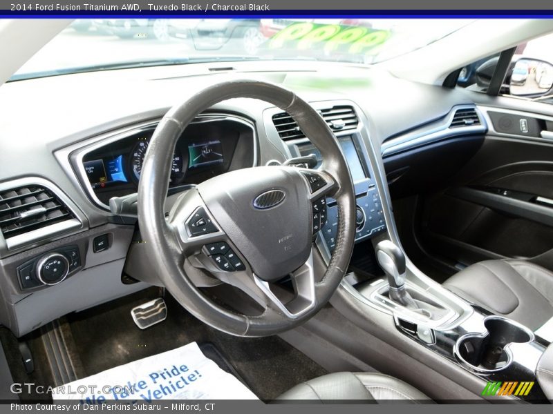 Tuxedo Black / Charcoal Black 2014 Ford Fusion Titanium AWD
