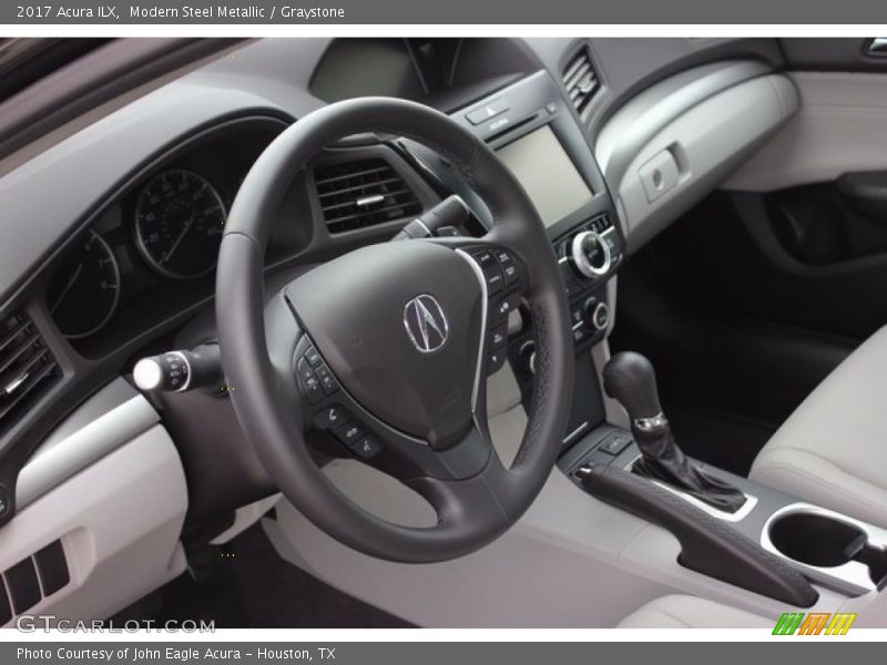 Modern Steel Metallic / Graystone 2017 Acura ILX