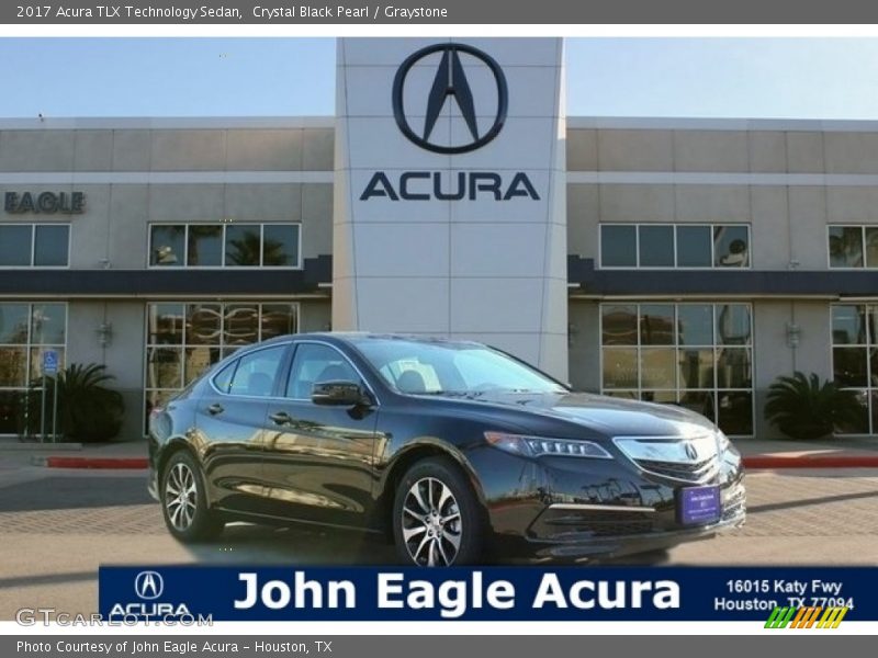 Crystal Black Pearl / Graystone 2017 Acura TLX Technology Sedan