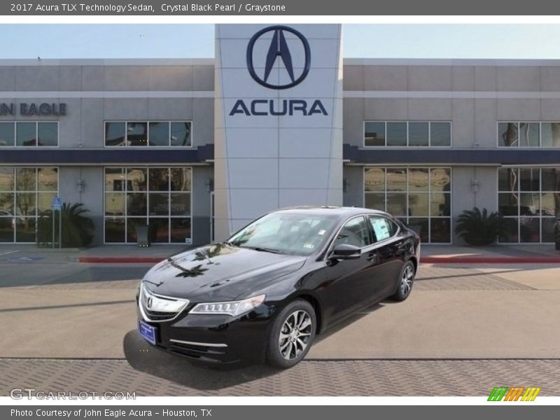 Crystal Black Pearl / Graystone 2017 Acura TLX Technology Sedan