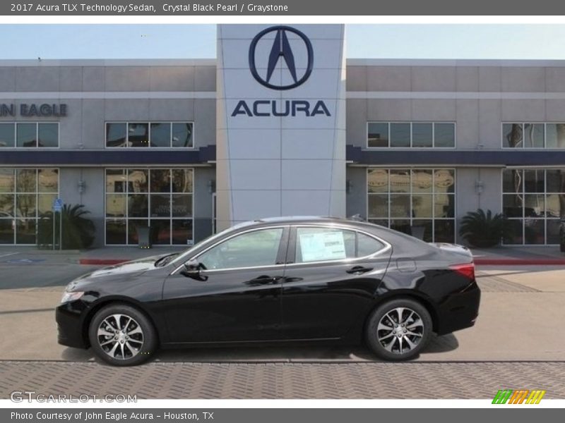 Crystal Black Pearl / Graystone 2017 Acura TLX Technology Sedan