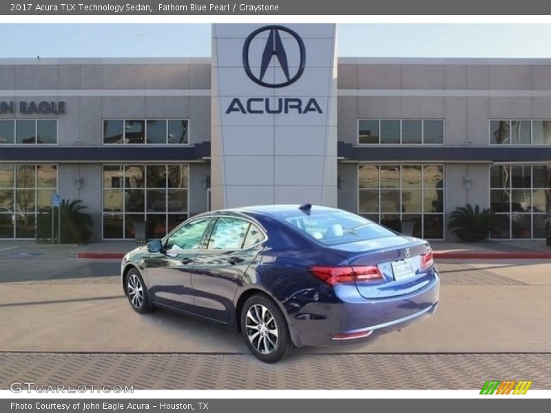 Fathom Blue Pearl / Graystone 2017 Acura TLX Technology Sedan