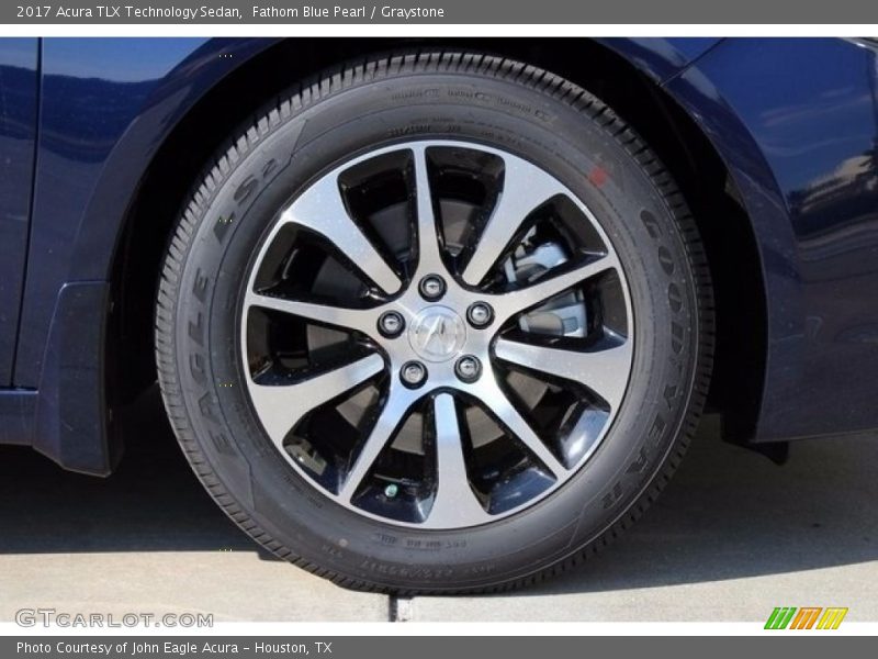 Fathom Blue Pearl / Graystone 2017 Acura TLX Technology Sedan