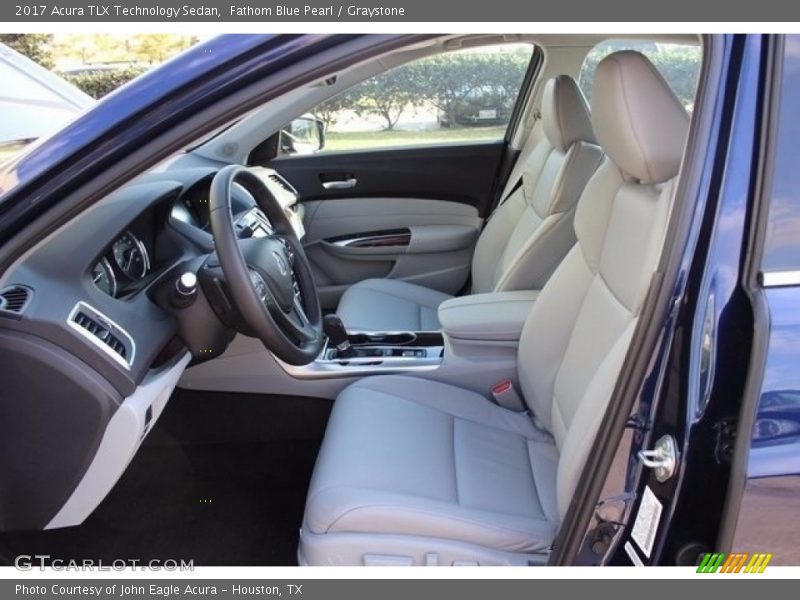 Fathom Blue Pearl / Graystone 2017 Acura TLX Technology Sedan
