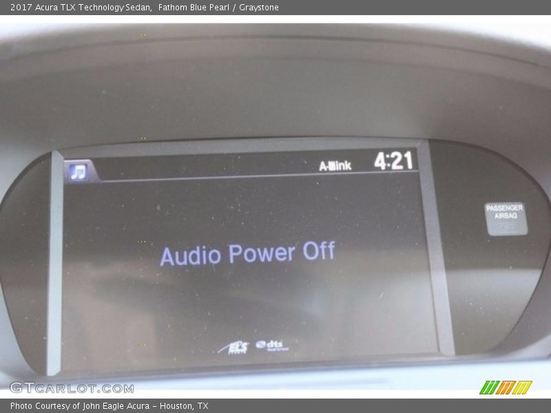 Fathom Blue Pearl / Graystone 2017 Acura TLX Technology Sedan