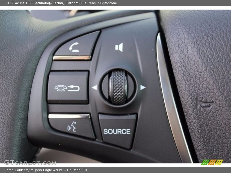 Fathom Blue Pearl / Graystone 2017 Acura TLX Technology Sedan