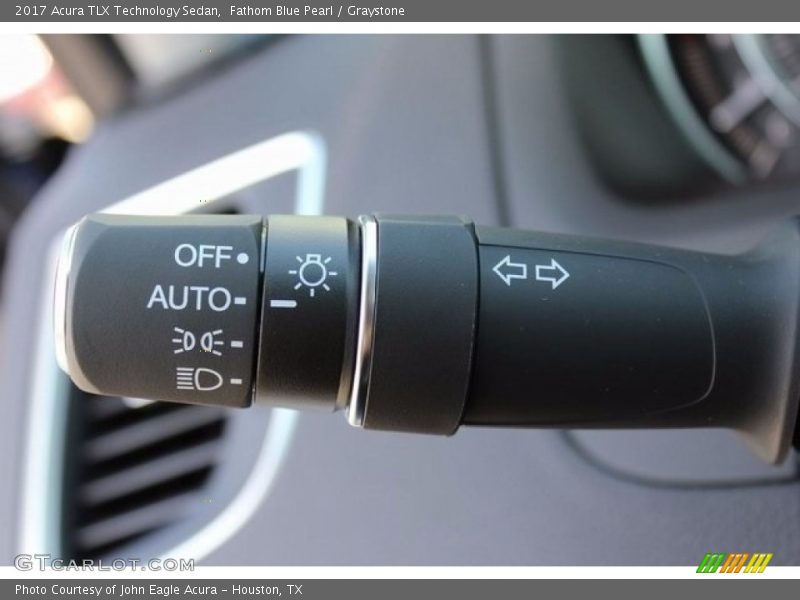 Fathom Blue Pearl / Graystone 2017 Acura TLX Technology Sedan