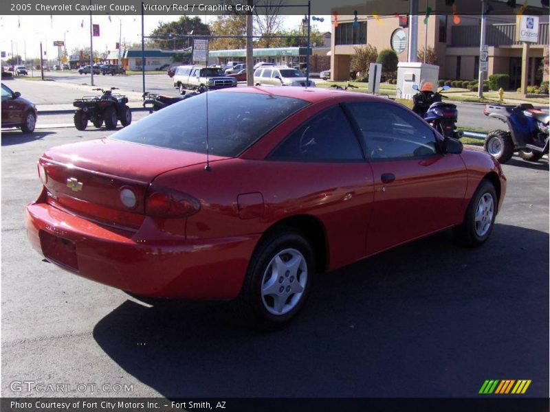 Victory Red / Graphite Gray 2005 Chevrolet Cavalier Coupe
