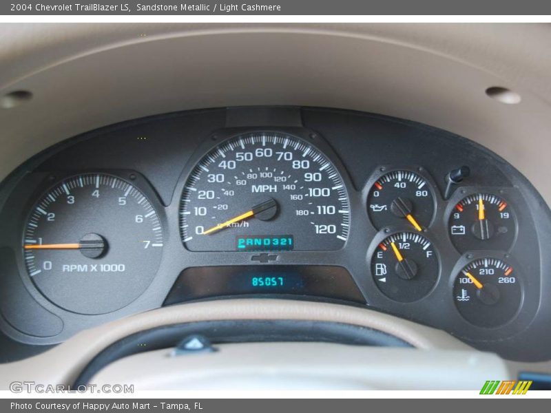 Sandstone Metallic / Light Cashmere 2004 Chevrolet TrailBlazer LS