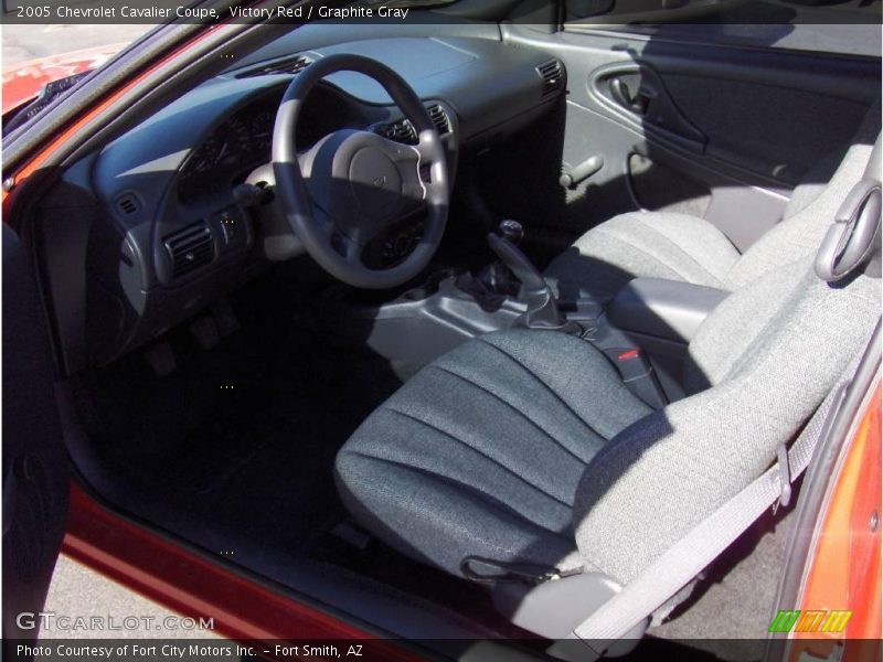 Victory Red / Graphite Gray 2005 Chevrolet Cavalier Coupe