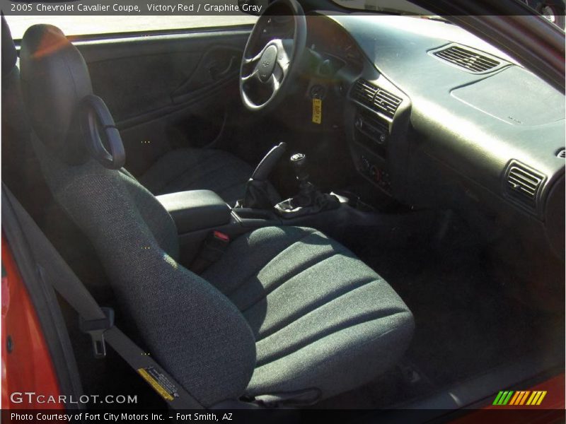 Victory Red / Graphite Gray 2005 Chevrolet Cavalier Coupe