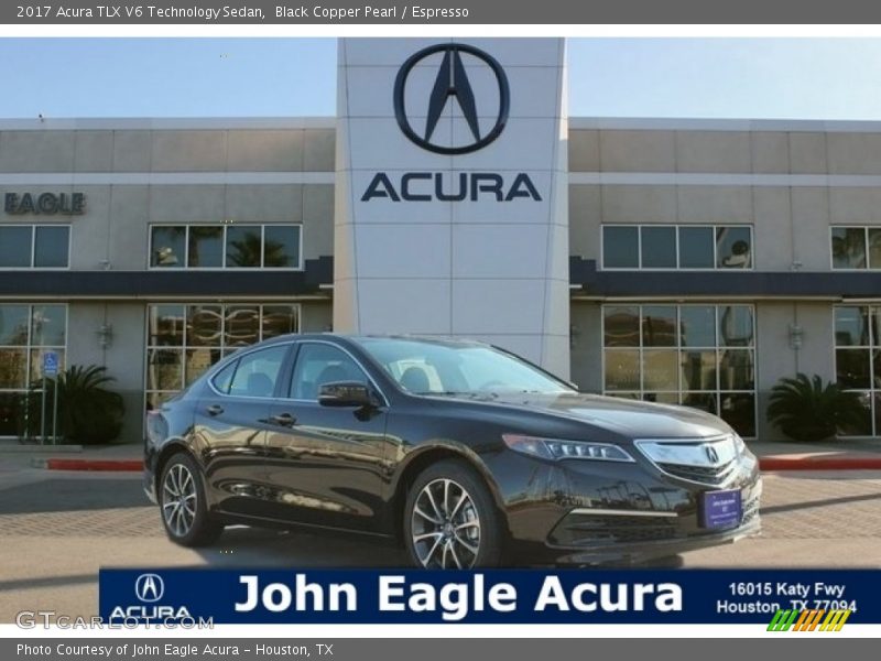 Black Copper Pearl / Espresso 2017 Acura TLX V6 Technology Sedan