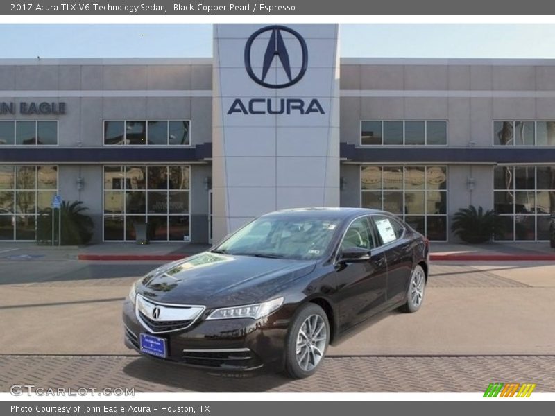 Black Copper Pearl / Espresso 2017 Acura TLX V6 Technology Sedan