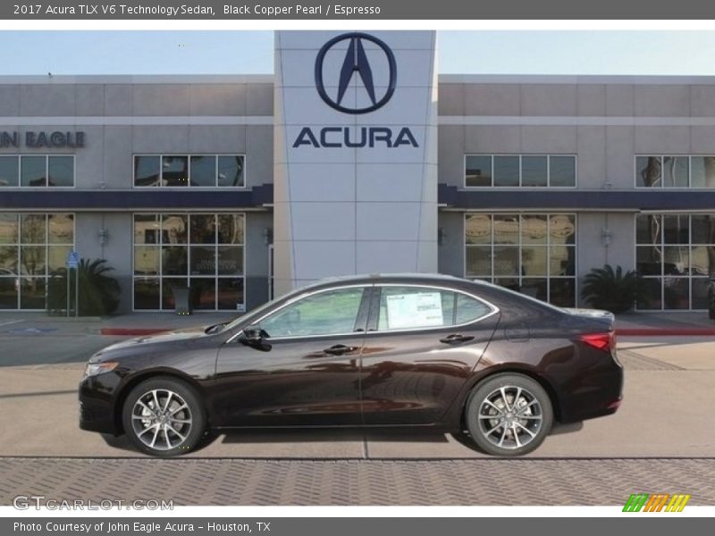 Black Copper Pearl / Espresso 2017 Acura TLX V6 Technology Sedan