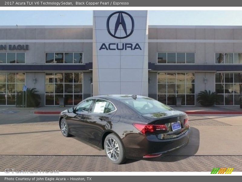 Black Copper Pearl / Espresso 2017 Acura TLX V6 Technology Sedan