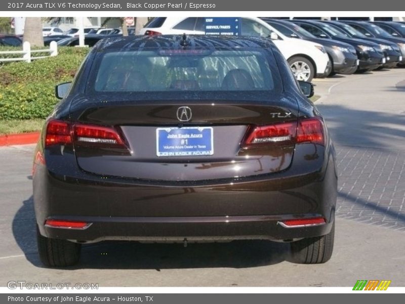 Black Copper Pearl / Espresso 2017 Acura TLX V6 Technology Sedan